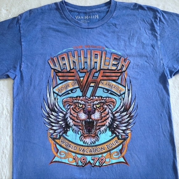 Van Halen🎶 "Tour of N. America World🌎 Vacation Tour 1979" Graphic Tee👕 - NWT - Picture 8 of 10